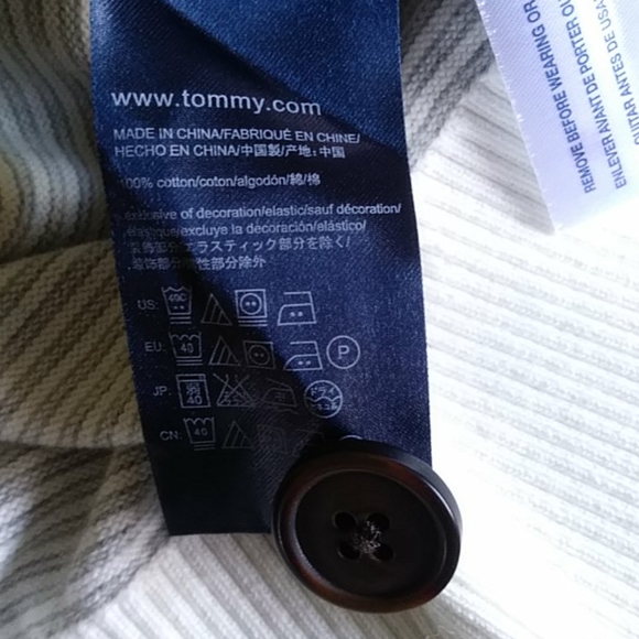 Tommy Hilfiger striped long oversized card… - Picture 5 of 6